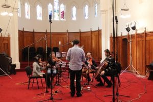Stephen Gallagher_Composer_Hippocratic Film_ Recording Session_Moonshine Agency